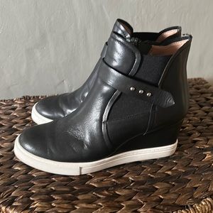 Linea Paolo Wedge Boots 6.5